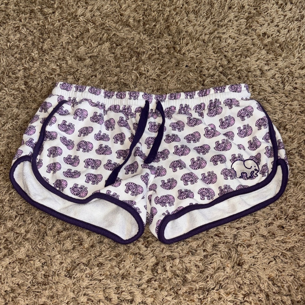 Ivory Ella Purple Patterned Women's Sweat Shorts